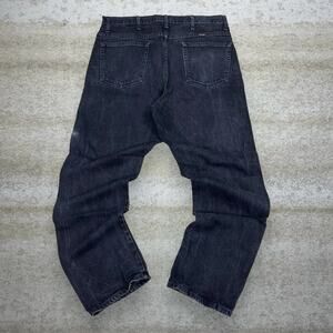 Vintage Y2K Rustler Jeans 38x32 Regular Straight Leg Fit Jet Black Wash Denim